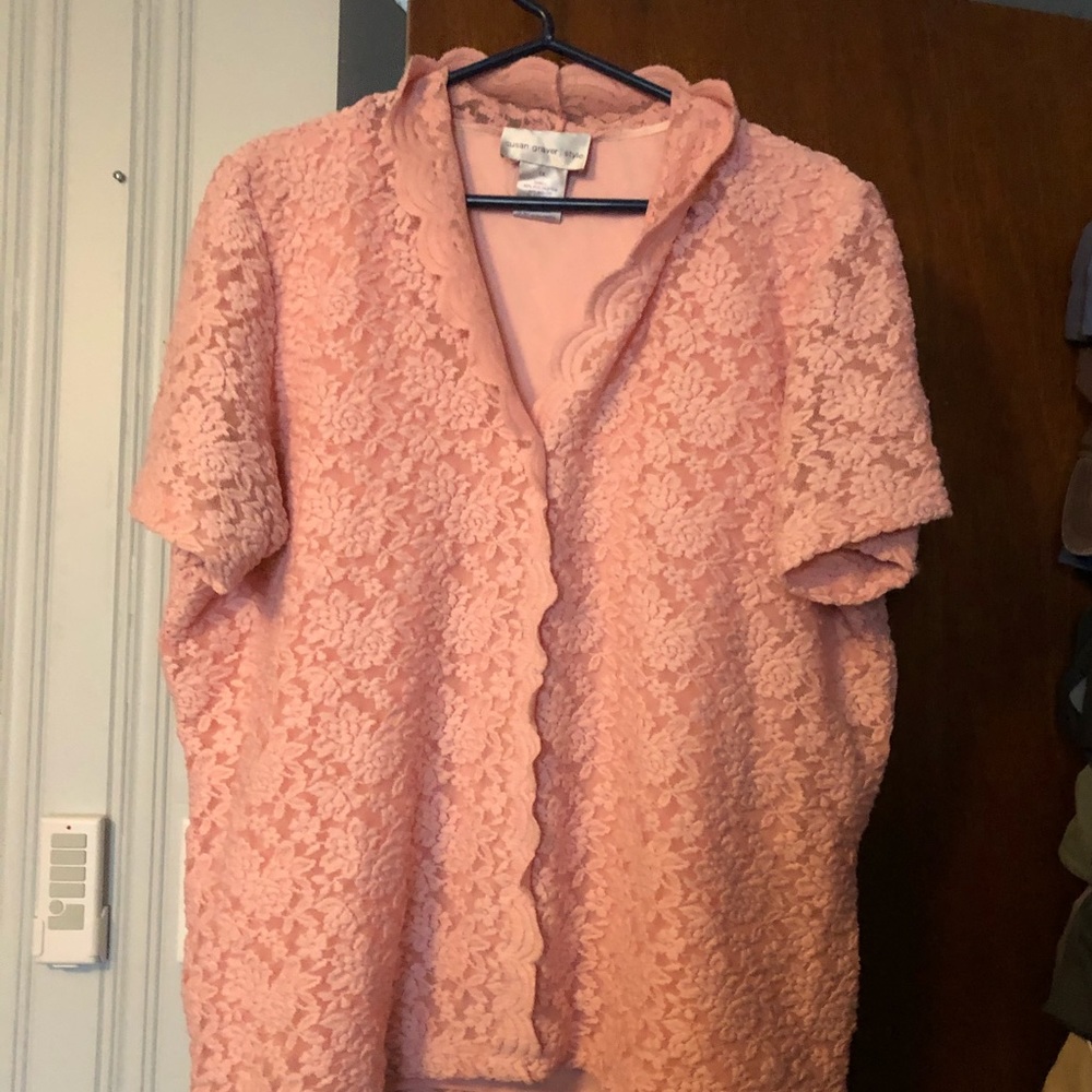 Susan Graver Lace Top